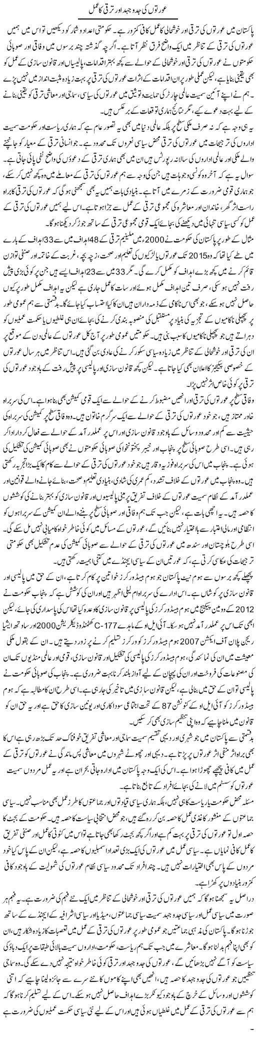 Aurton Ki Jiddo Jehad Our Taraqqi Ka Amal | Salman Abid | ColumnsHub