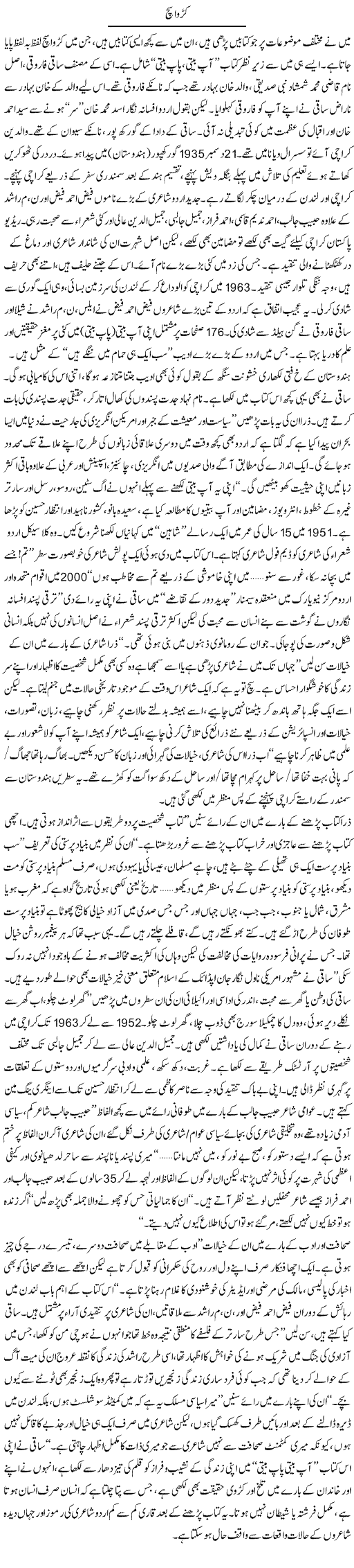 Karva Such | Manzoor Mallah | ColumnsHub