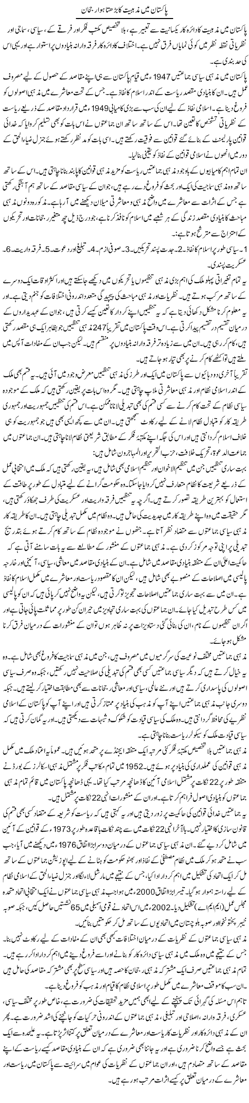 Pakistan main mazhabiat ka barhta hua rujhan | Dr. Tehzeeb Fatima | ColumnsHub