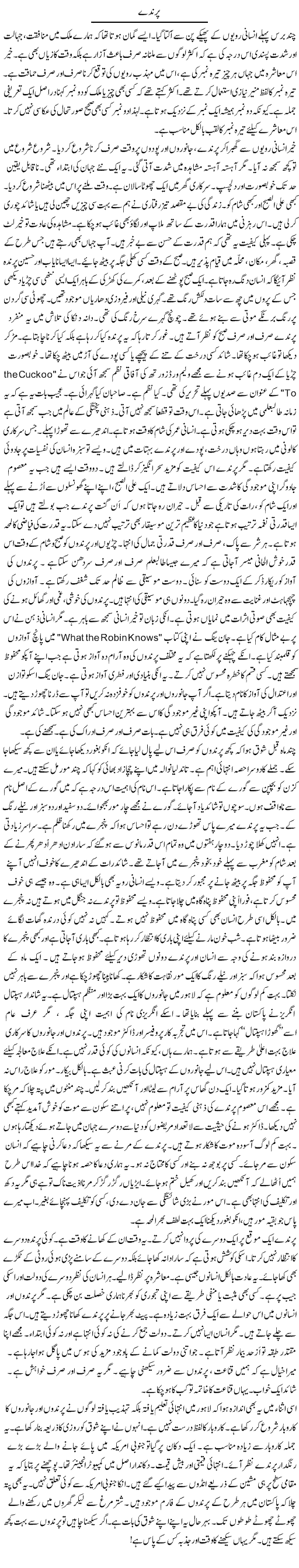 Parinday | Rao Manzar Hayat | ColumnsHub