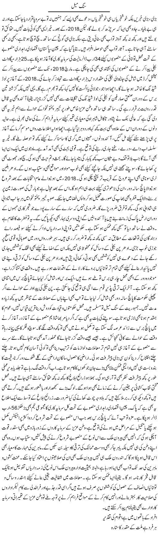 Sang Meel | Muhammad Haroon | ColumnsHub