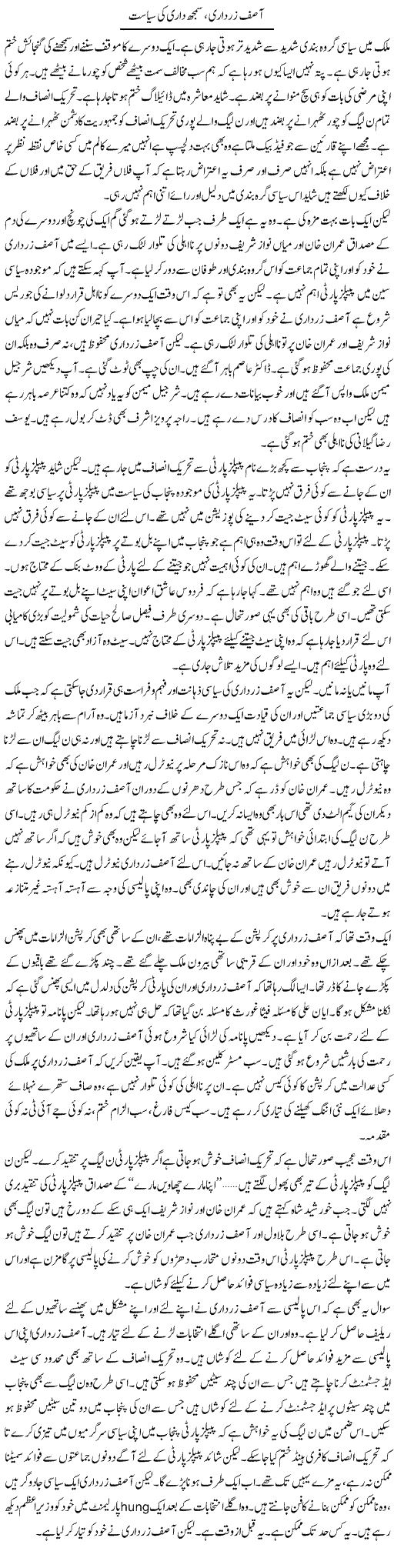 Asif Zardari, Samajhdari Ki Siasat | Muzamal Suharwardy | ColumnsHub