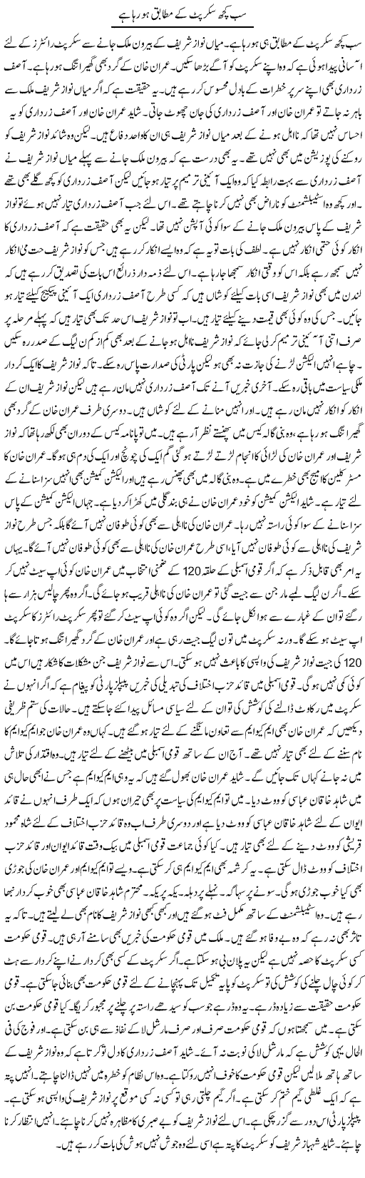 Sab Kuch Script Ke Mutabiq Ho Raha Hai | Muzamal Suharwardy | ColumnsHub