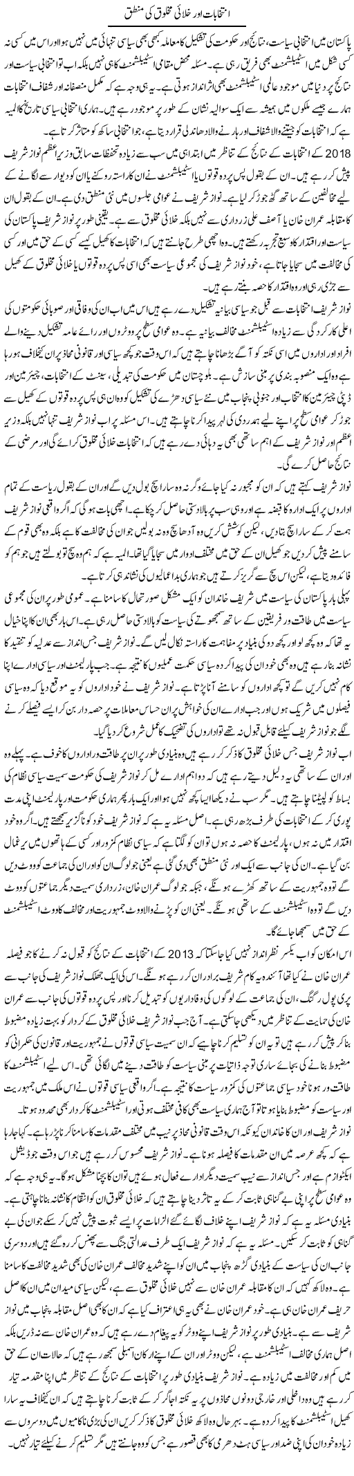 Intikhabat Aur Khalai Makhlooq Ki Mantaq | Salman Abid | ColumnsHub