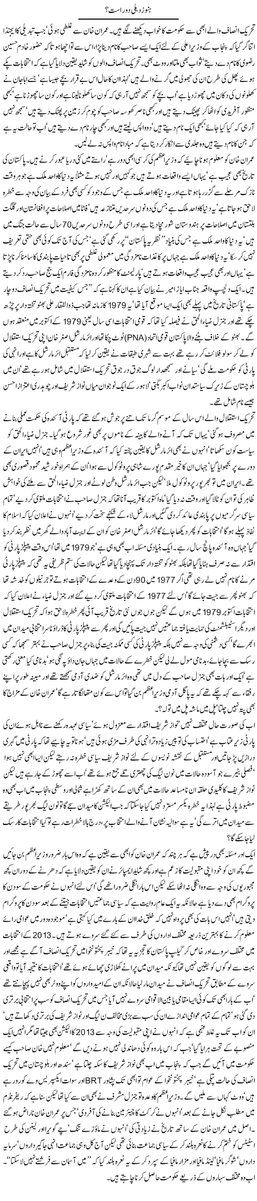 Hanooz Dilli Dur Ast | Jamil Marghuz | ColumnsHub