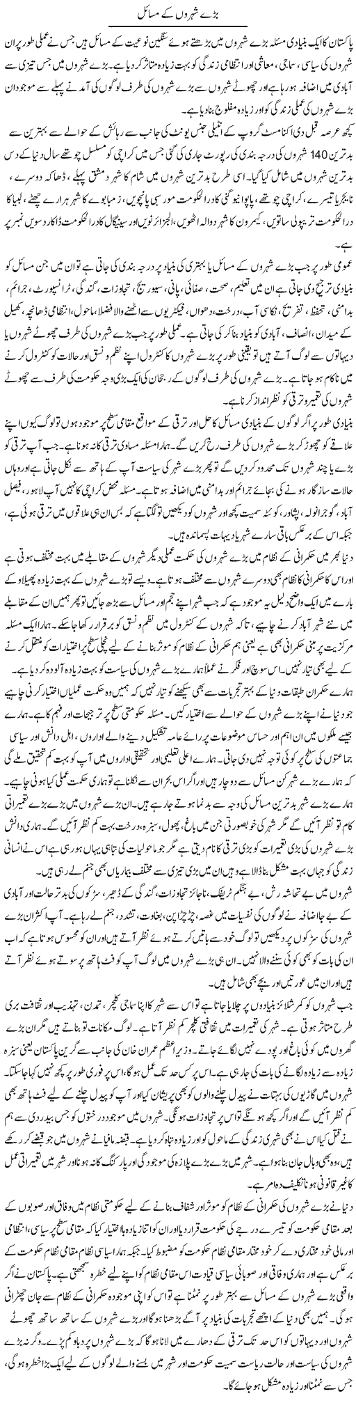 Barray Shehron Ke Masail | Salman Abid | ColumnsHub