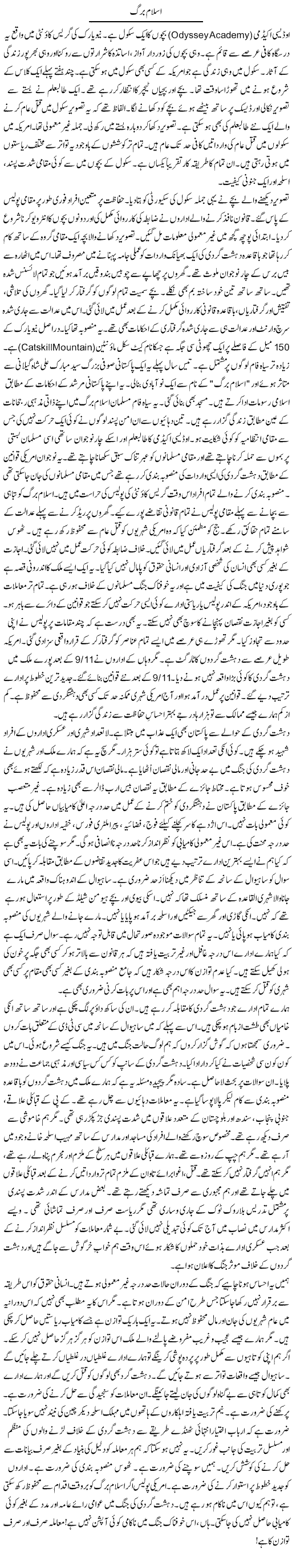 Islam Burg | Rao Manzar Hayat | ColumnsHub