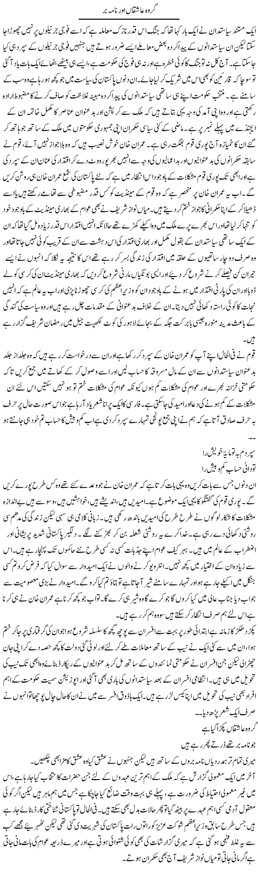 Giroh Ashiqan Aur Nama Bar | Abdul Qadir Hassan | ColumnsHub