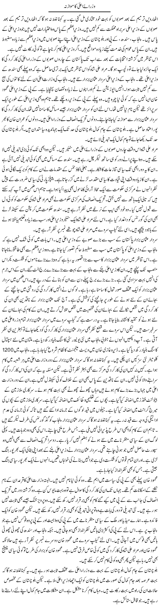 Wuzraye Aala Ka Mawazna | Muzamal Suharwardy | ColumnsHub