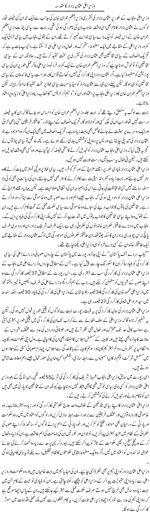 Wazir Aala Usman Buzdar Ka Muqadma | Salman Abid | ColumnsHub