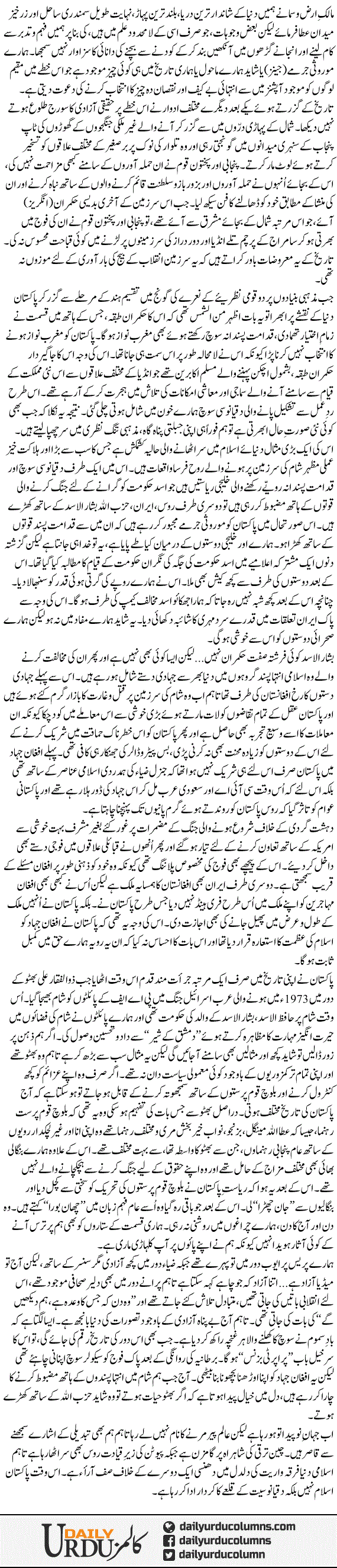 Muslim Mumalik Mai Taqseem Ki Lakeer Aur Hamara Kirdar | Ayaz Amir | ColumnsHub