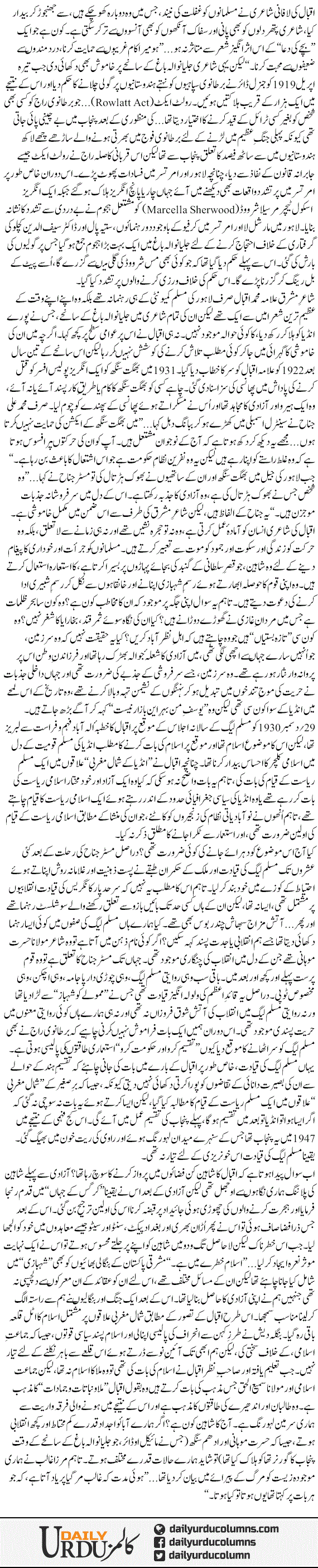 Iqbal Ka Afaqi Pegham Aur Taqseeme Hind | Ayaz Amir | ColumnsHub