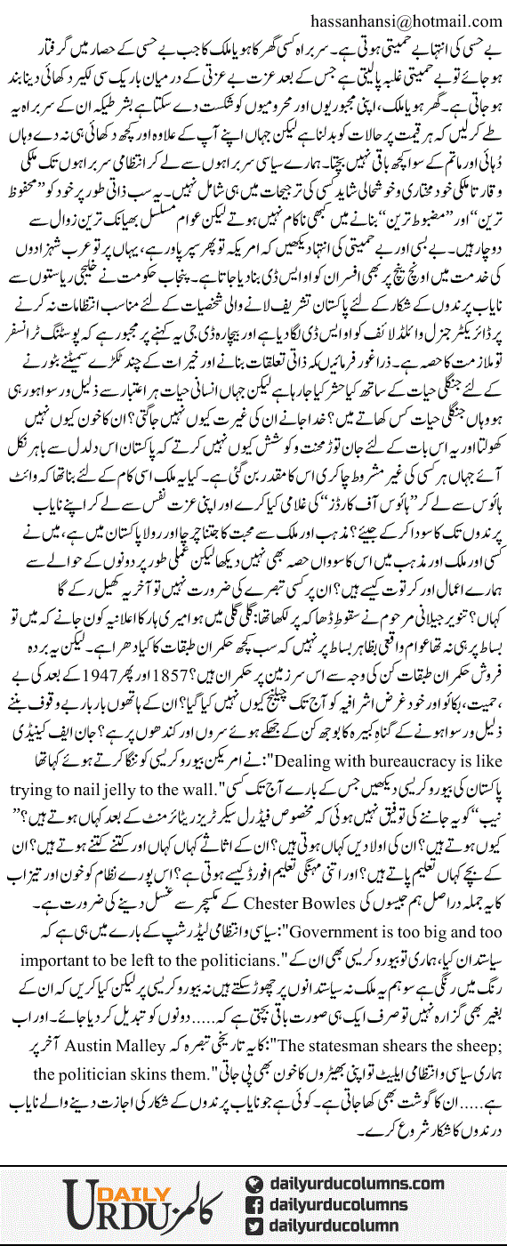 Nayab Parinday, Nayab Darinday | Hassan Nisar | ColumnsHub