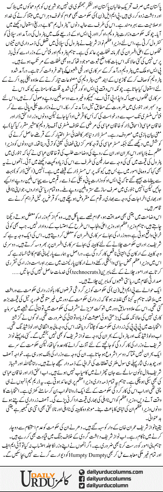 Humpty Dumpty | Najam Sethi | ColumnsHub