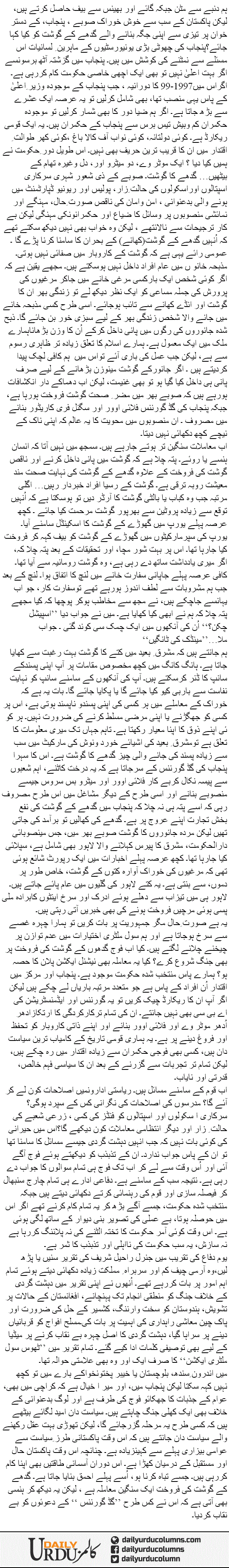 Punjab Mein Protein Ke Husool Ka Challenge | Ayaz Amir | ColumnsHub