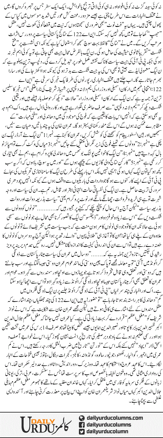 Na 122 Aur Imran Khan Ki Ghalti | Hassan Nisar | ColumnsHub