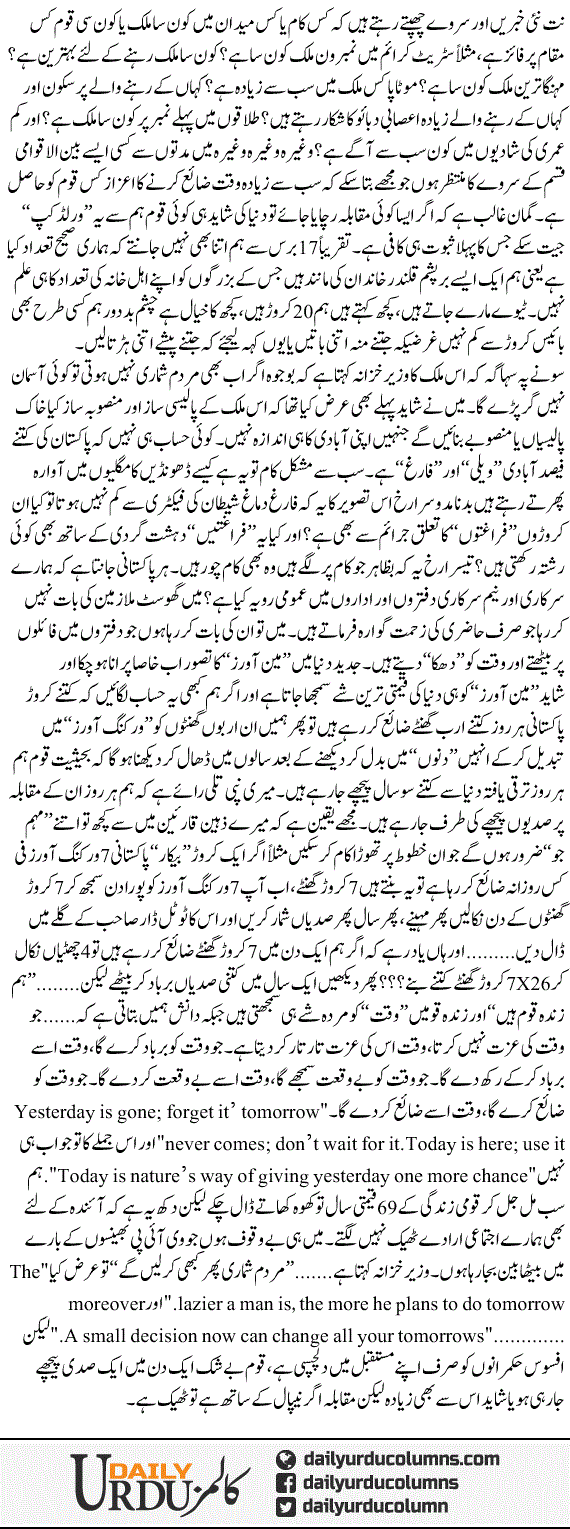 Aik Din Mein Aik Sadi Peechay | Hassan Nisar | ColumnsHub