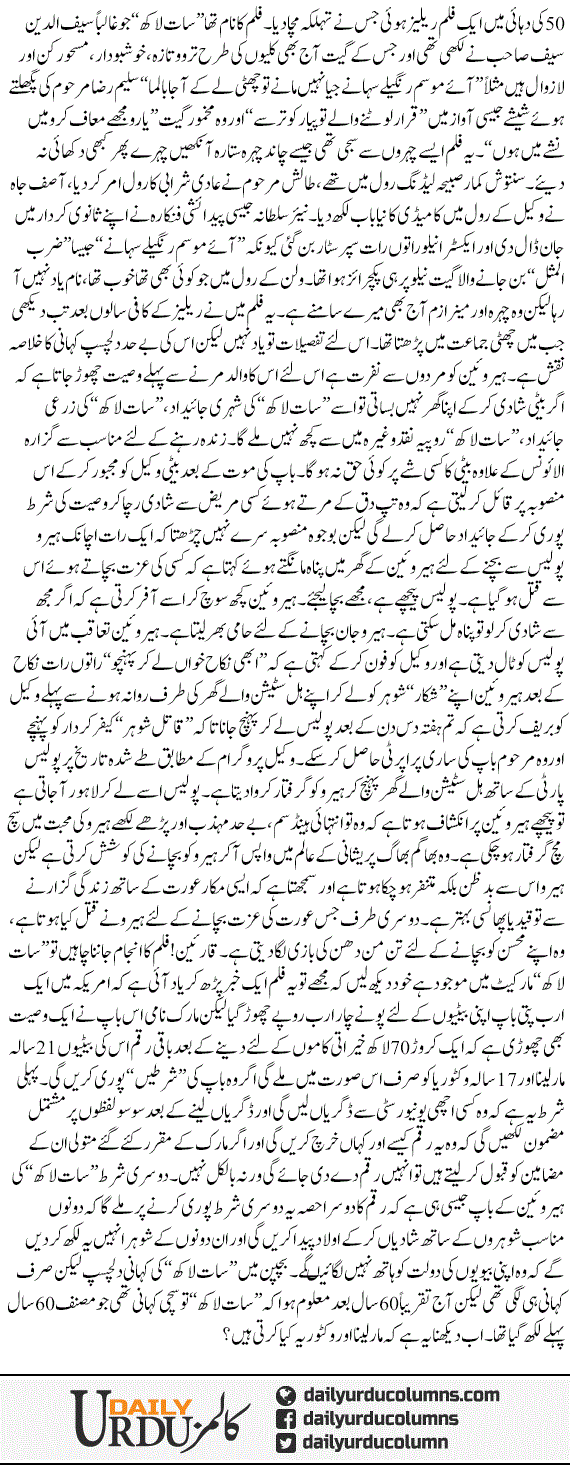 Saat Lakh To Sachi Nikli | Hassan Nisar | ColumnsHub