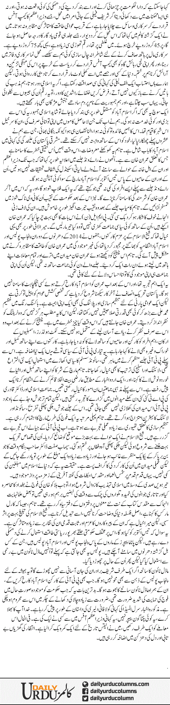 Islamabad Ki Taraf March | Ayaz Amir | ColumnsHub