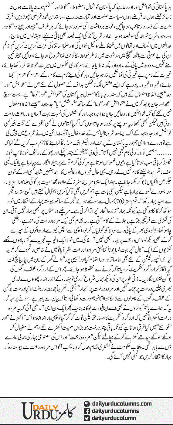 Is Darakht Par Bahaar Nahi Aaye Gi | Hassan Nisar | ColumnsHub