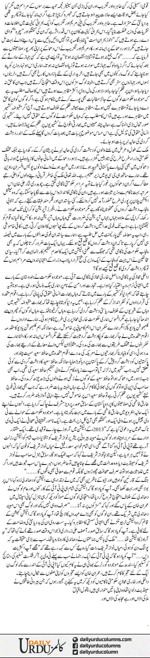 Pas Parda Haqaiq | Mazhar Barlas | ColumnsHub