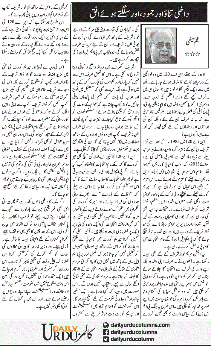 Dakhli Tanao Aor Jamood Aor Sulagtay Hue Ufaq | Najam Sethi | ColumnsHub