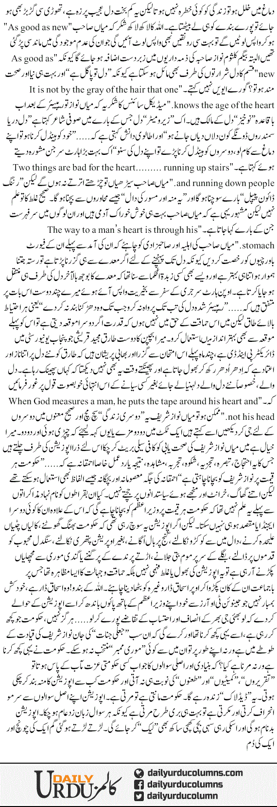 Kisi Ki Choonch Aor Kisi Ki Dum | Hassan Nisar | ColumnsHub