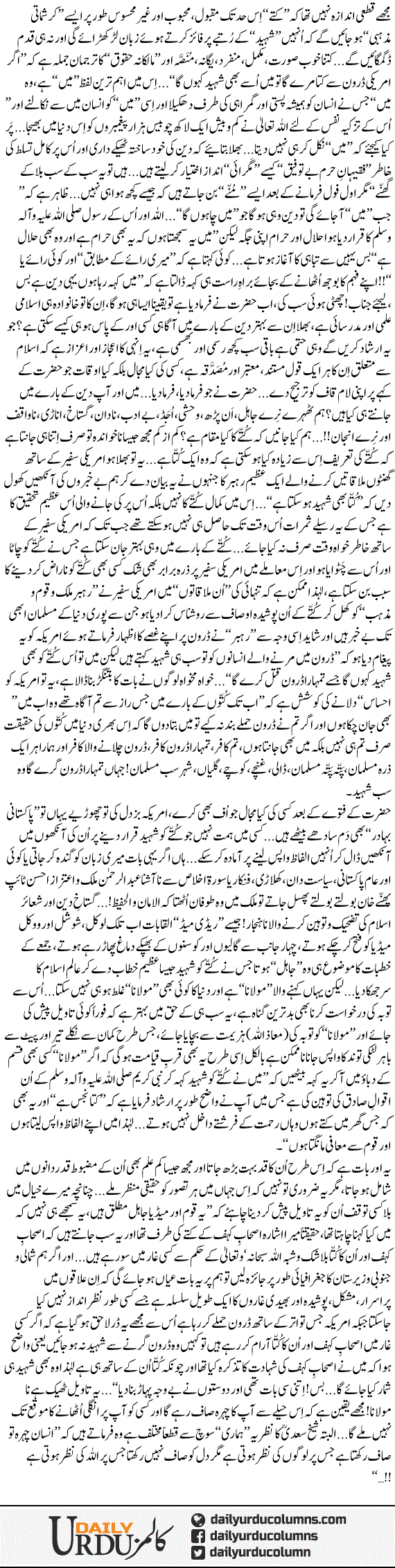 Phir Kutte Magar Is Bar Shaheed | Dr. Aamir Liaquat Hussain | ColumnsHub